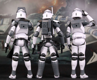 New Body(JOV3.0) - Star Wars 104th Trooper Wolf Pack Boost Sinker Comet Kamino ARC Trooper Grey Team 6" Boneco Articulado Brinquedos de Clone
