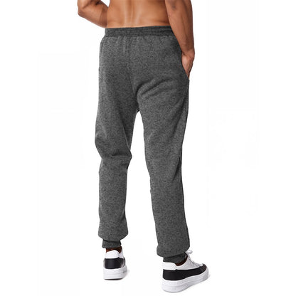 Novas Calças de Moletom Masculinas com Zíper Lateral Bolsos Jogger Calças de Treino Elástico Cintura Esporte Casual Calças Larga Fitness Academia Roupas