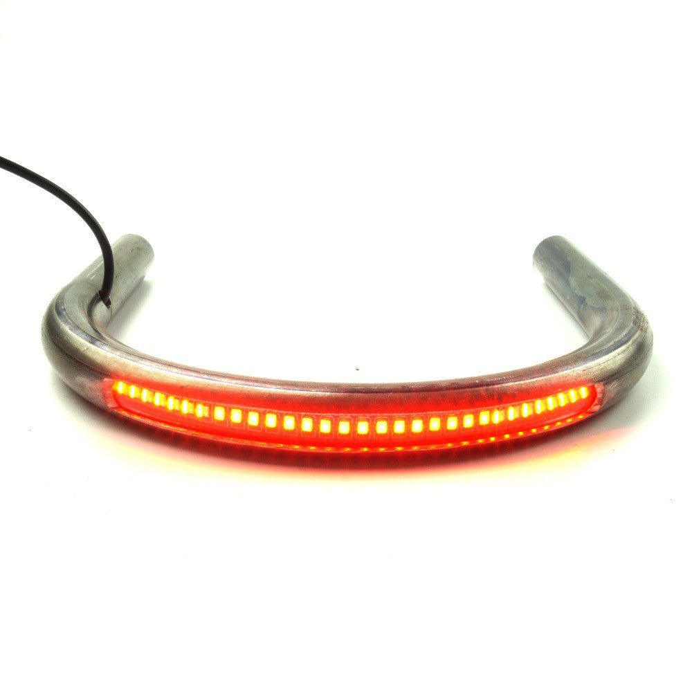 LOCHOSHI Modificado Universal Cafe Racer Assento Aro Alça Estilo Brat com Luz de Freio e Seta em LED para Honda Yamaha Suzuki