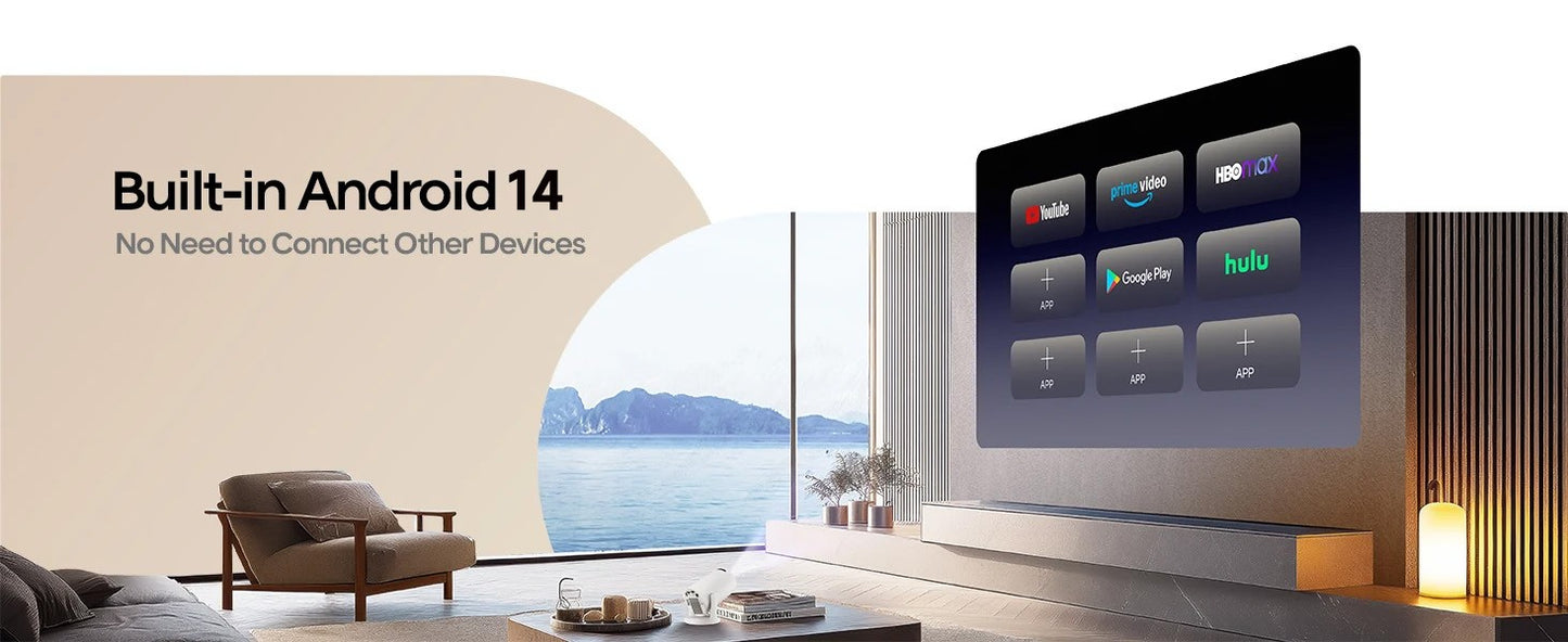 Magcubic Projector HY300 PRO 8K Android 14 Dual Wifi6 290ANSI Allwinner H726 BT5.4 1080P 1280*720P Home Cinema Outdoor Projetor