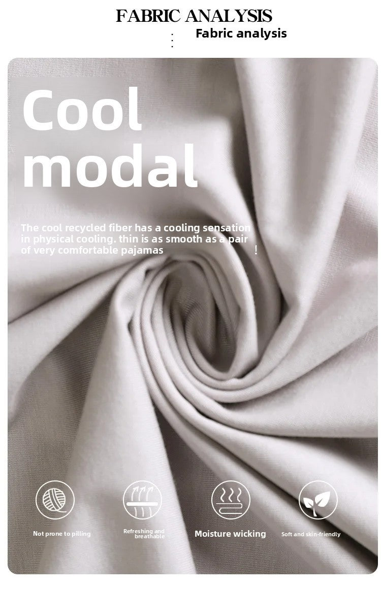 Men's Modal Sleepwear Loose Fit Casual Thin Home Pants Spring Autumn Summer Comfortable Lightweight Men's Drawstring Sweatpants