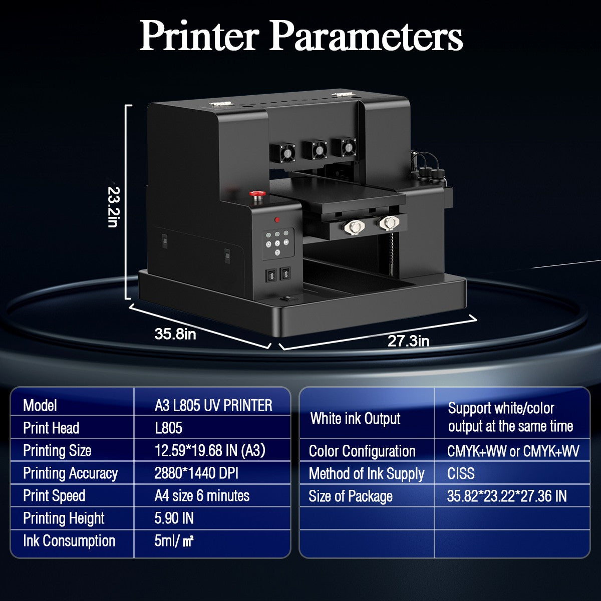 A3 UV Printer XP600 UV Flatbed Printing Machine with Varnish A4 A3 UV DTF Printer For Pen Metal Wood Acrylic UV Sticker Printer