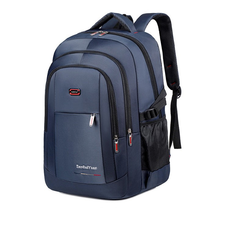 Spacious carry on backpack - adjustable shoulder straps, durable zipper closure, solid color design - perfect for travel, busine