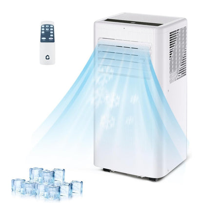 Ar Condicionado Portátil, 10000 BTU, Unidade de CA Remota com Função de Refrigeração, Desumidificador e Ventilador, Resfria até 52 m².