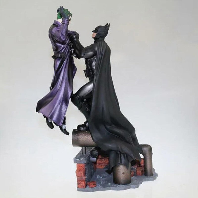 Boneco Articulado Batman VS Coringa Coleção Arkham Brinquedos Modelo Quadrinhos Anime Bruce Wayne Coringa Estatueta Com Base Estátua Grande