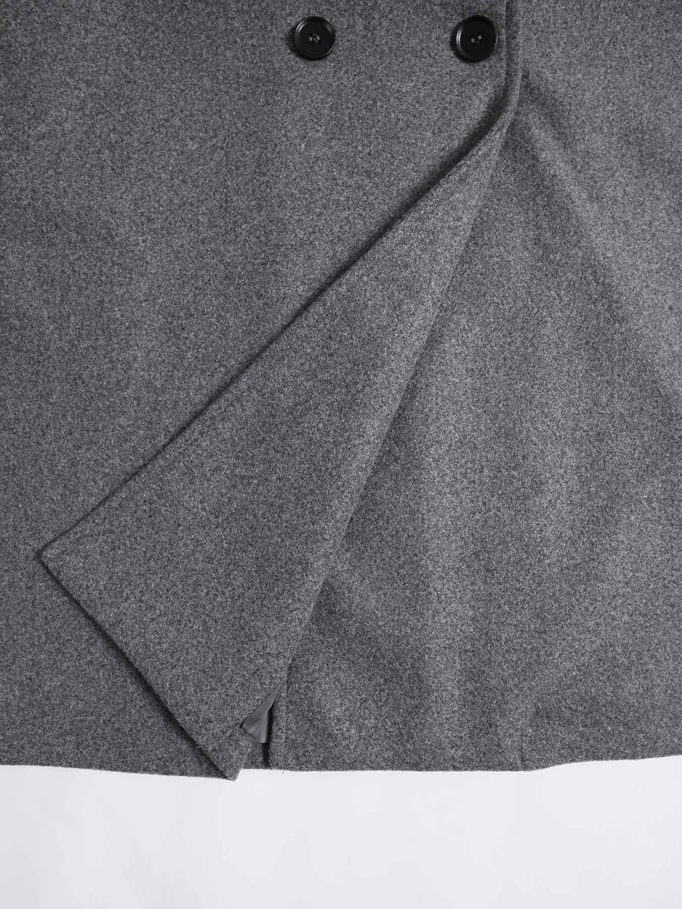 Women's Long Woolen Coat, Casual Loose-Fitting Overcoat with Double Button Front, Fall & Winter Fashion Outerwear for Women