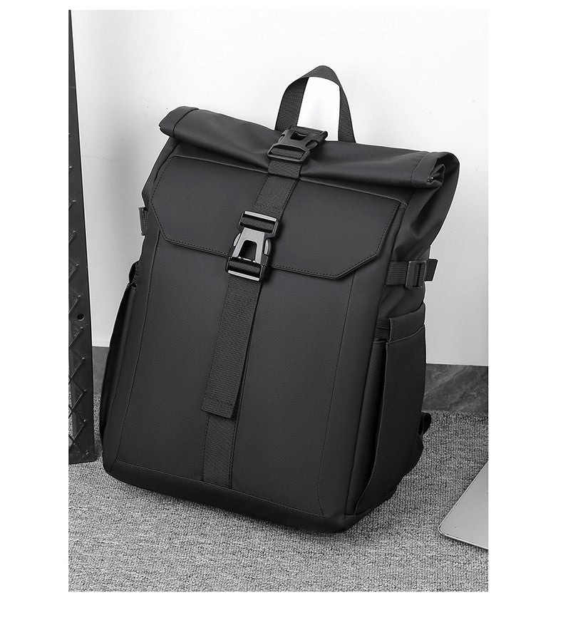 Men's Backpack Roll Top Bag Waterproof Laptop Compartment for Work Travel School Bag Hiking Bookbag Mens Gifts