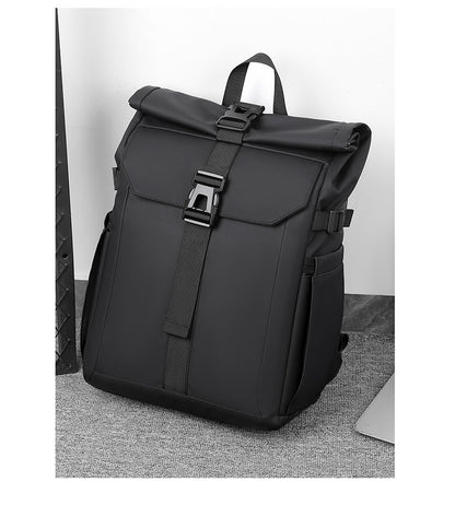 Men's Backpack Roll Top Bag Waterproof Laptop Compartment for Work Travel School Bag Hiking Bookbag Mens Gifts
