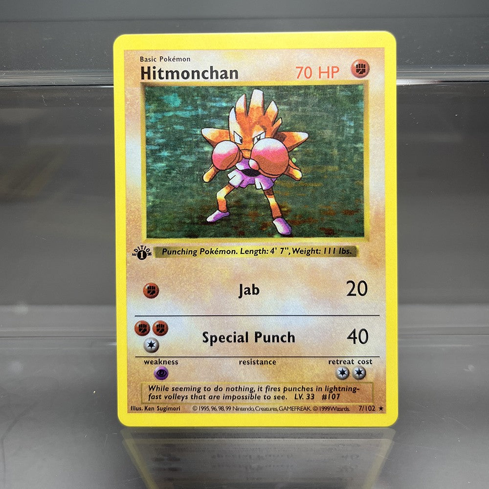 Cartas PKM 1ª Edição Charizard Blastoise Dragonite 1996 Base Set Cartas Holográficas Individuais Coleção de Cartas de Jogo Cartas Proxy PTCG