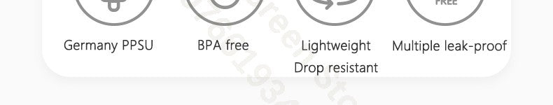 Dr.Green Wide Mouth Newborn baby bottles PPSU Washable Bottles Forward and reverse bi-directional scale inverted milk brewing