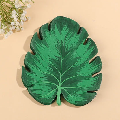 20-100Pcs Bulk Tropical Jungle Leaf Paper Napkin for Hawaiian Summer Beach Birthday Party Table Decoration Wedding Supplies