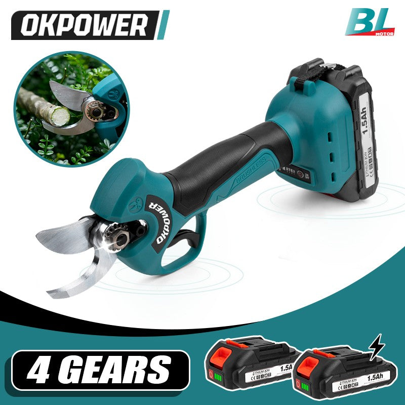 Tesoura de Poda Elétrica Sem Escova 45mm Árvore Frutífera Bonsai 4 Engrenagens Tesoura de Poda Sem Fio Ferramentas Elétricas para Bateria Makita 18V Pino