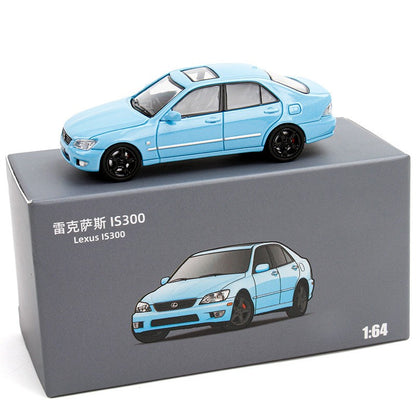 Modelo de Carro LEXUS IS300 1:64 em Liga Fundida, Veículos Clássicos de Metal, Modelo de Carro de Alta Simulação em Miniatura, Coleção em Escala, Presentes para Crianças