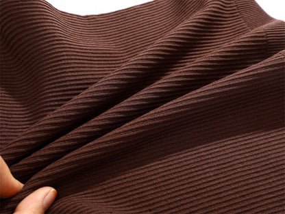 Women's High Waist Ribbed Striped Mini Skirt Tight Night Club Party Pencil Skirt Casual Short Skirt Sexy Solid Color Bodycon New