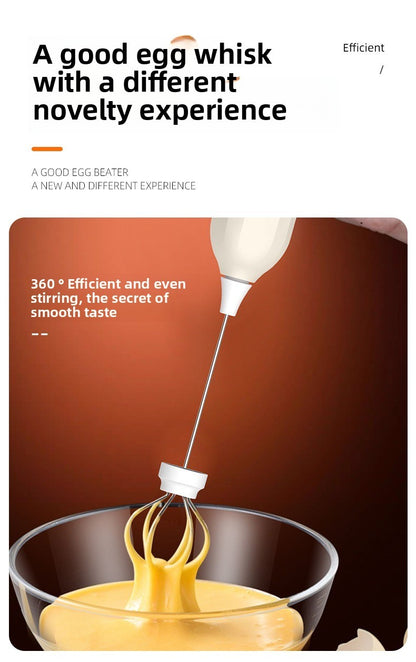 Electric mixer, handheld egg beater, dessert cake cream maker, 3-speed portable beverage coffee machine, kitchen milk frother