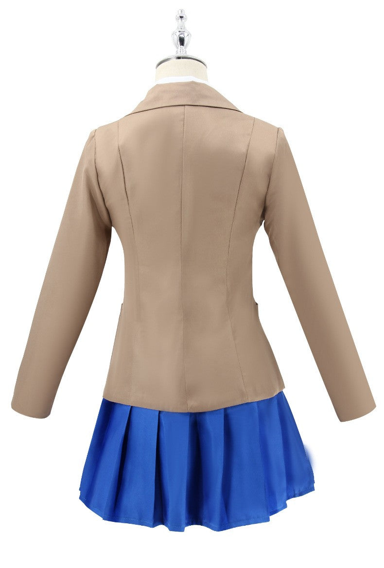 Heartbeat Literature Club Monica Cosplay Sayuri Natsuke Cosplay Costume Wig Set School Uniform Girls Female Clothing