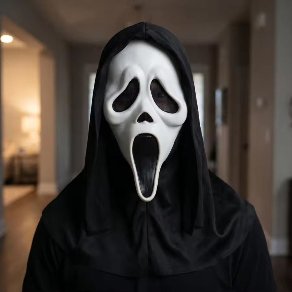 Ghostface Mask Scream Ghostface Mask Latex Horror Full Head Party Grimace Prank Cosplay Prop Hallowee Decor Party Supplies Gift