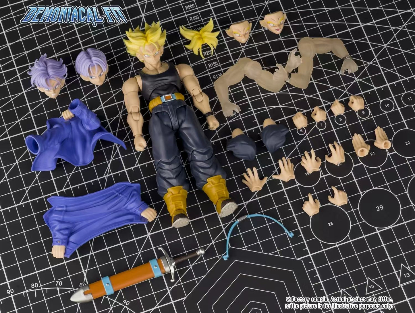 In Stock Demoniacal Fit Dragon Ball Z Shf Super Saiyan Action Figure Trunks The Boy From The Future Son of Tomorrow Figures Toys