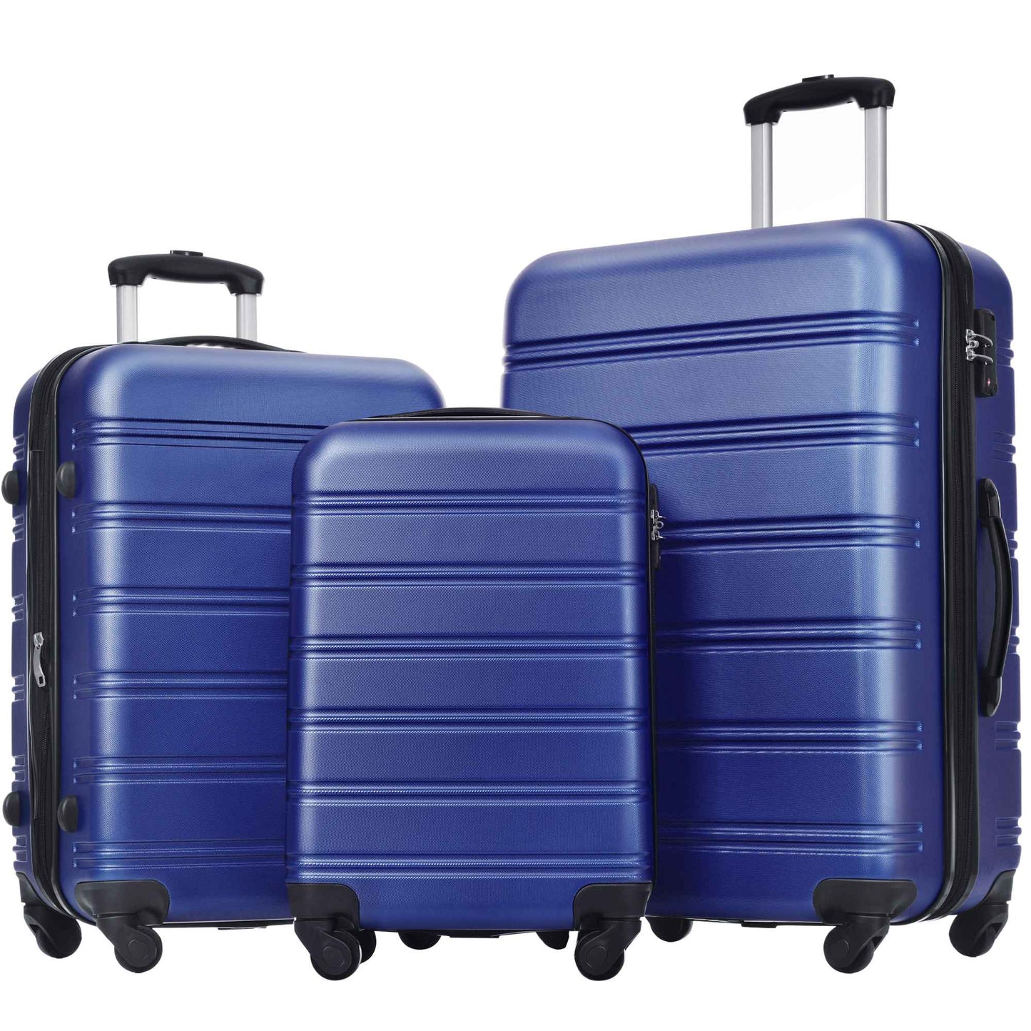 3 Piece Luggage Set Hardside Spinner Suitcase with TSA Lock 20" 24' 28" Available
