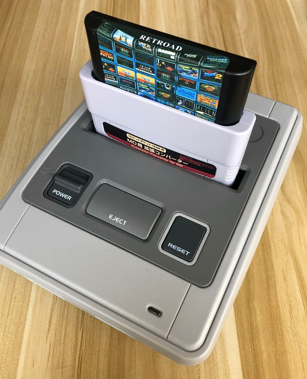 RETROAD 5+Ultra SUPER HD ENTERTAINMENT Main Console Support Super NES/Super Famicom PAL&NTSC Game Cartridge Original Size
