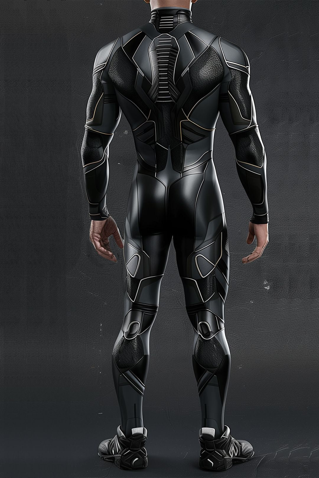 Halloween Cyberpunk Future Mechanical Armor Jumpsuit Warrior Cosplay Bodysuit Steampunk Costume Party Performance Men Zentai