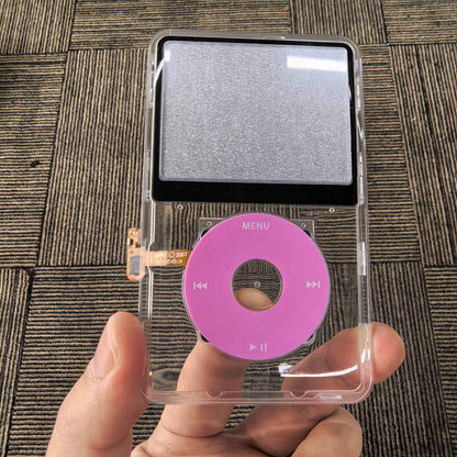 Clear Faceplate Transparent Front Housing Case with Clickwheel Flex Button Kit For iPod Classic 6th 7th Gen 80GB 120GB 160GB