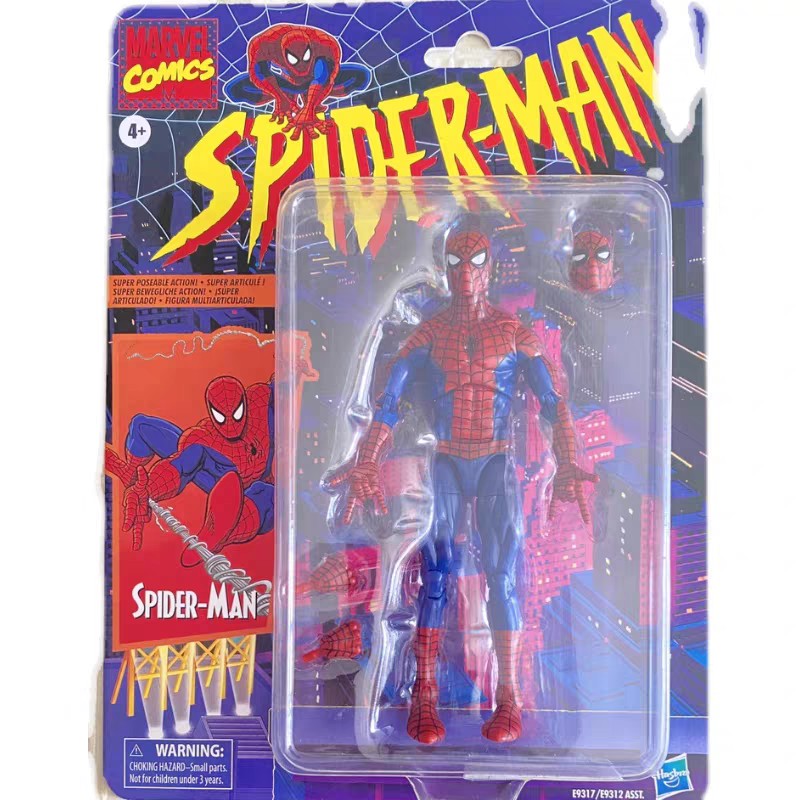 16CM 1/12 Cartão Pendurado Retrô Homem-Aranha Simbiose Action Figure Articulado Brinquedos Kit Modelo Enfeite de Mesa Menino Brinquedo PVC Presente Divertido