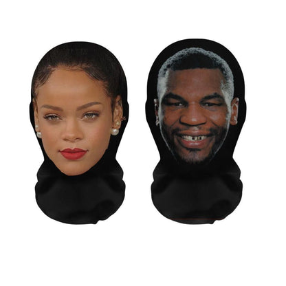 3D Hyper Realistic Funny Balaclava 2 Pack, Elastic Breathable Full Face Cover for Halloween Cosplay Prank Party Outdoor Wear