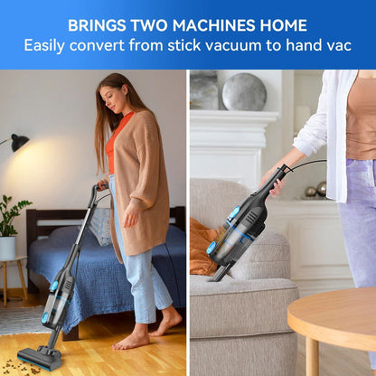 INSE R3S/R6X Corded Vacuum Cleaner Handheld Stick Vacuum Powerful 3 in1 Lightweight Vacuum Cleaners for Home Hard Floor Pet Hair