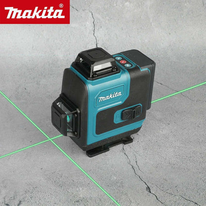 Nível a Laser Verde Makita: Linhas 4×360°, Bateria de 5000mAh, Modos de Auto Nivelamento e Manual, 8h de Autonomia para Obras e Layouts