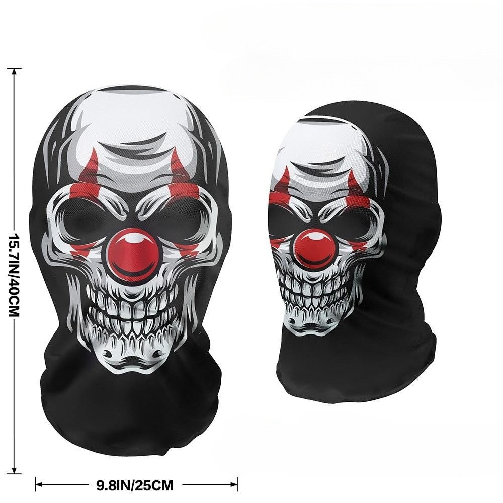 Skeleton Full Face Fashion Headgear, Breathable Mesh, Outdoor Riding, Holiday Disguise Headgear Mask
