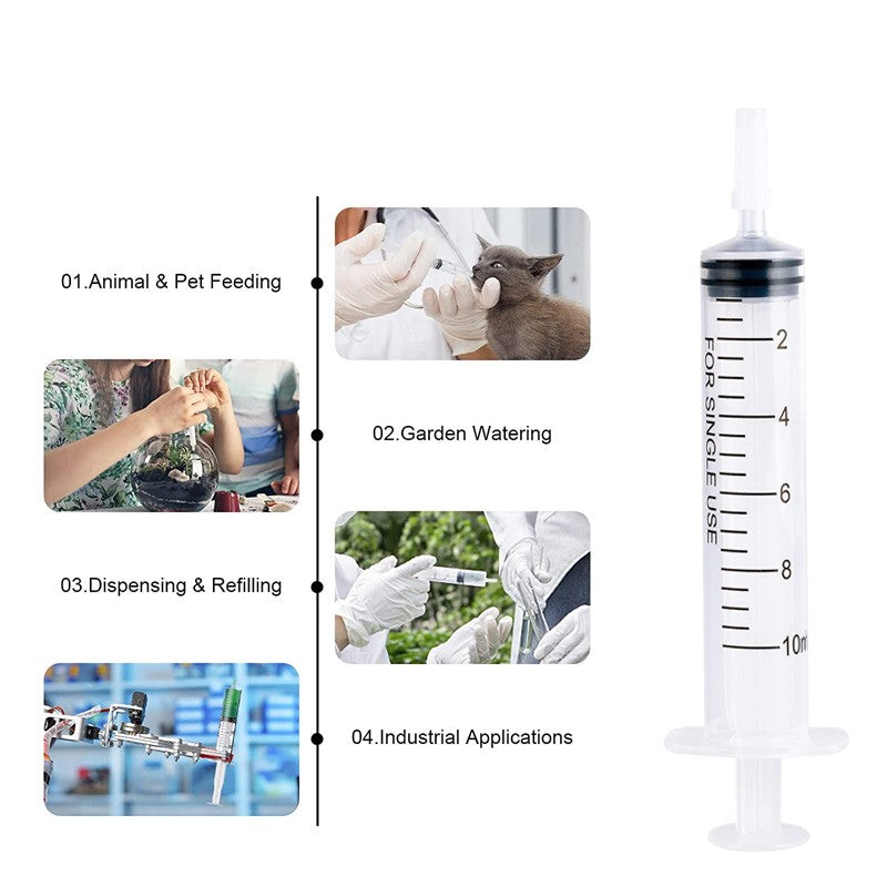 1/5/10/20 seringas de plástico para hidroponia, medição de perfume, enxágue, amostrador descartável, injetor, seringa de medição e injeção
