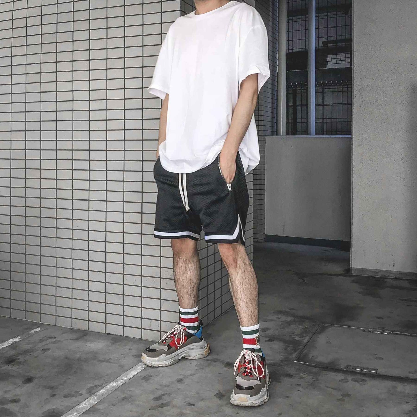 Men's Sports Basketball Shorts Mesh Quick Dry Gym Shorts for Summer Fitness Joggers Casual Breathable Short Pants Scanties Male