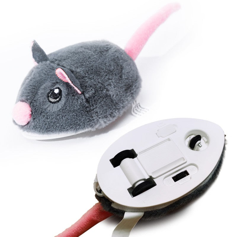 Brinquedos Elétricos Interativos de Rato para Gatos Brinquedo Engraçado de Pelúcia Inteligente para Animais de Estimação Brinquedos de Movimento Interativo Rápido Acessórios para Gatos de Estimação