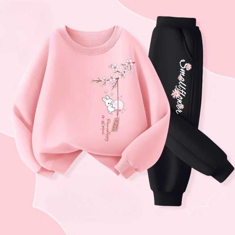 Autumn Baby Boy Clothes Fashion Printed T-shirts and Pants 2 Pieces Set Children Girls Casual Top Bottom Outfits Tracksuits