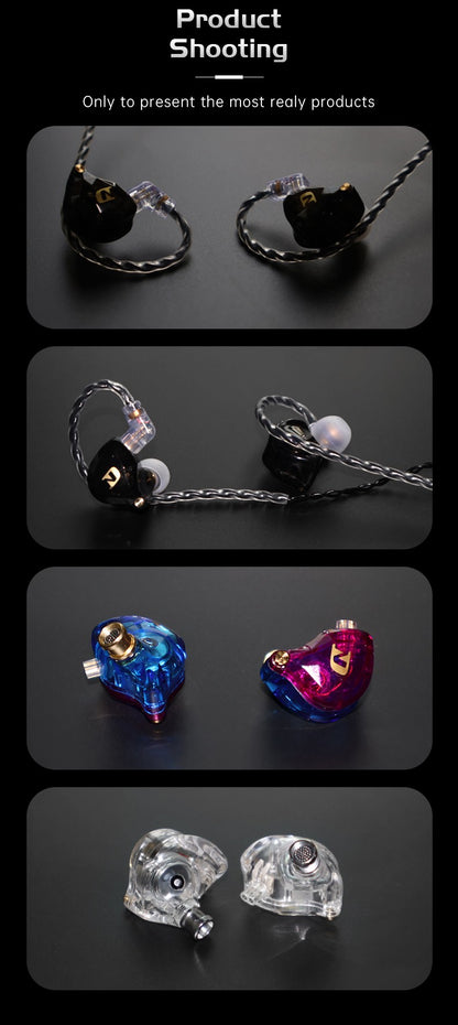 ND NX2 HIFI Earphones Dynamic Stereo Heavy Bass In Ear Monitor Earphone Game Sport Noise Cancelling Headset Detachable Cable