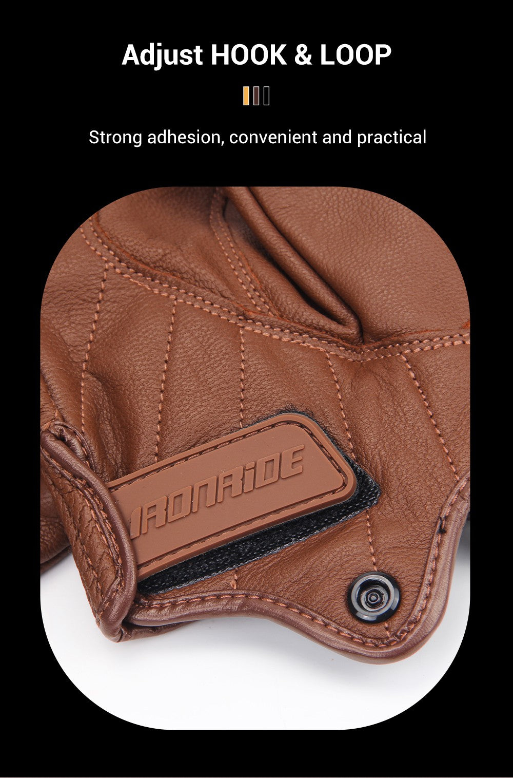 Luvas de Moto de Couro à Prova de Vento Quentes de Inverno Masculinas Antiderrapantes Luvas de Motocross com Tela Sensível ao Toque Luvas de Moto