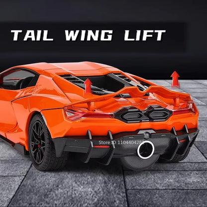 1:24 Lambor Revuelto Bolide Alloy Diecast Cars Model Toys with Sound Light Pull Back Doors Opened Miniature Sports Car Boy Gifts