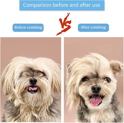 Escova Removedora de Pelos de Cães e Gatos Pente de Higiene e Cuidados para Cães de Pelo Longo Remove Pelos Escova de Banho para Cães Artigos para Cães