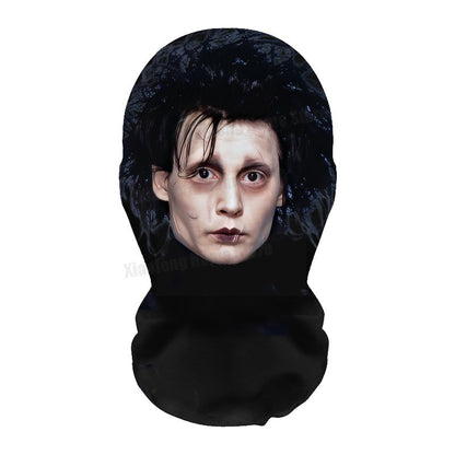 2Pcs 3D Printed Full Face Mask Realistic Celebrity Face Mask Props Costume for Party Supplies Cosplay Visual Men Women Headgear