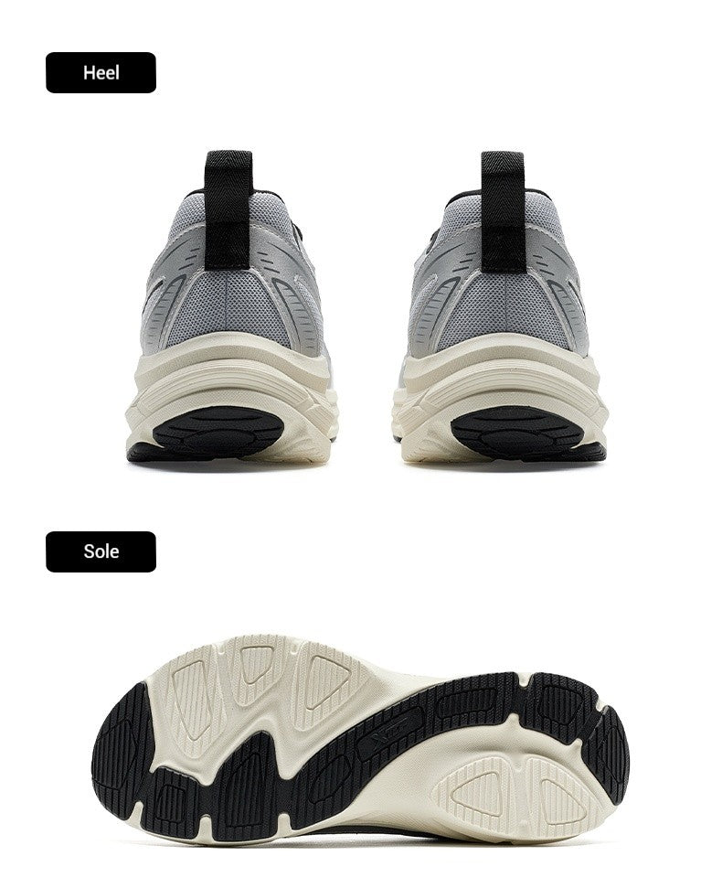 Xtep Juechen 6.0 Vintage Running Shoes Male 2025 Spring Shock Absorption Sports Shoes Street Daily Leisure Sneakers 875119110027