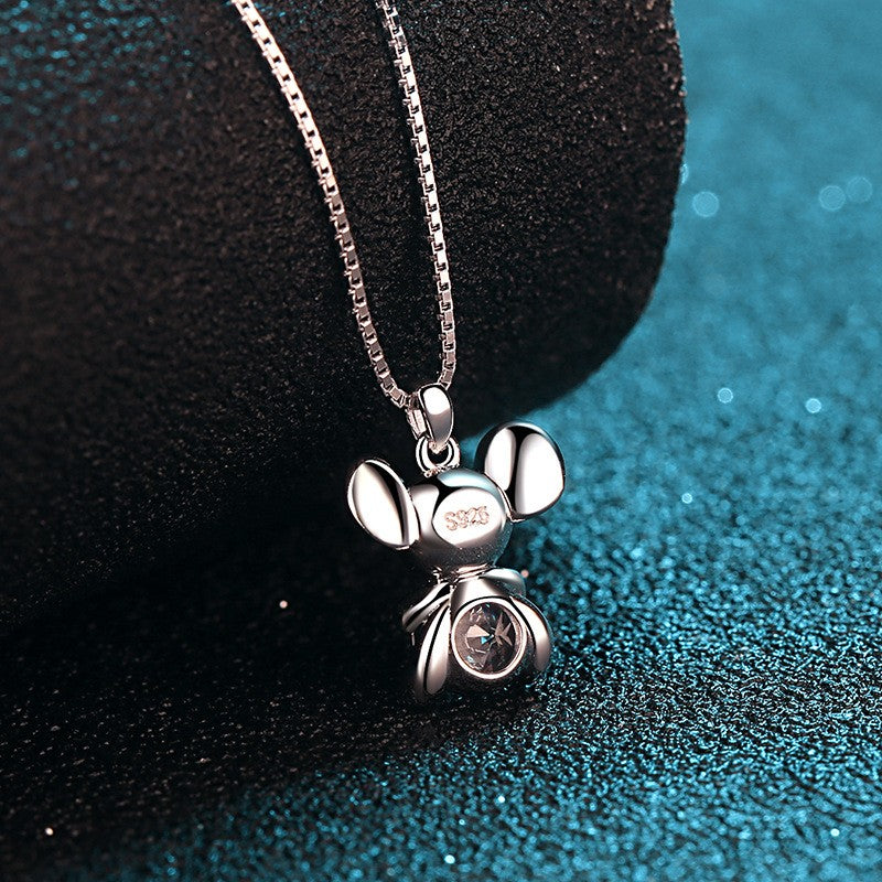 Platinum PT950 18K White Gold 0.5ct Moissanite Luxury Necklace Pendant for Women Jewelry Dainty Everyday Wear
