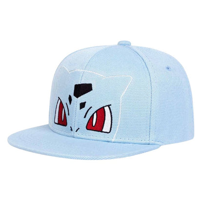 Pokemon Kawaii Anime Figures Pikachu Squirtle Bulbasaur Snorlax Mew Snorlax Adjustable Cosplay Hip Hop Baseball Cap Cartoon Hats