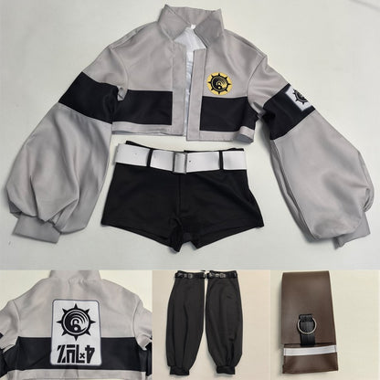 GACHIAKUTA Riyo Cosplay Costume Anime Reaper Full Set with Vest Shorts Waist Bag Halloween Christmas Plus Size Suit