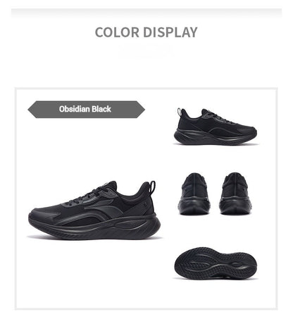 361 Degrees SoftFlow 3 Men's Running Shoes Autumn Leather Lightweight Shock-absorption Fitness Commuting Sneakers Male 672432232