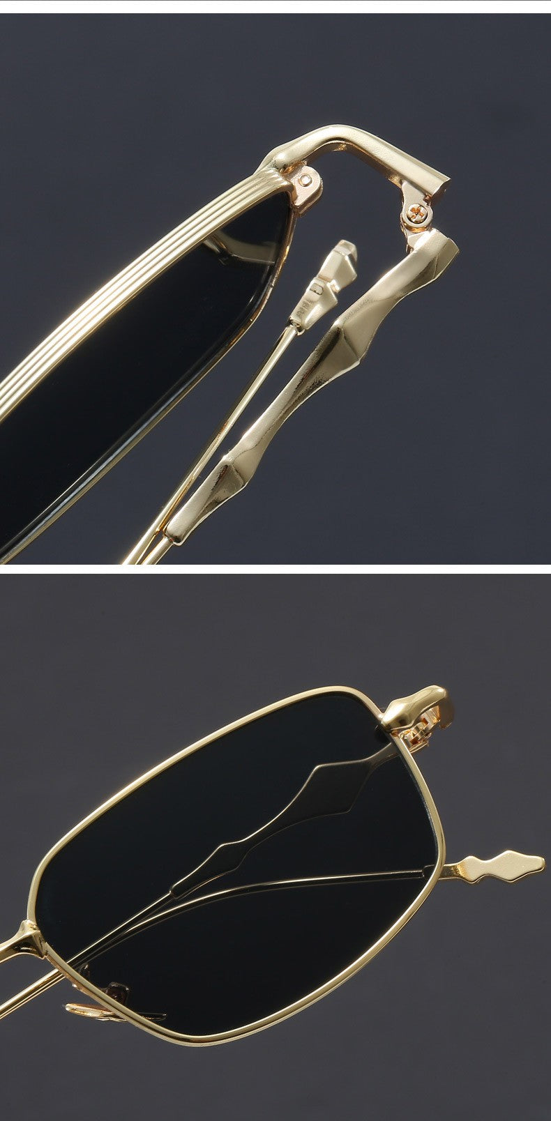 Óculos de Sol Retangulares Pequenos Femininos com Armação Fina, Óculos Anti-Luz Azul, Armações de Óculos Modernas, Óculos Vintage UV400 Gafas De Sol