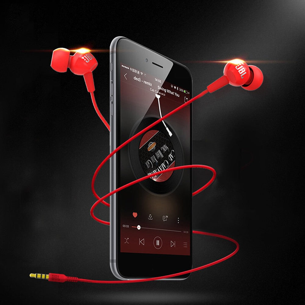 Fone de ouvido intra-auricular com fio JBL C100SI, estéreo para aulas on-line, jogos, com microfone para chamadas, arejado, para uso em laptop e reuniões