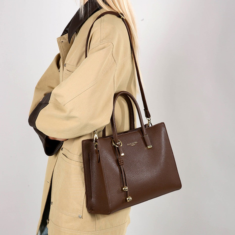 Genuine Brand Top Quality Pu Leather Handbag Women's Tote Messenger Sac Designer Large Capacity 3 Levels Shoulder Crossbody Bags