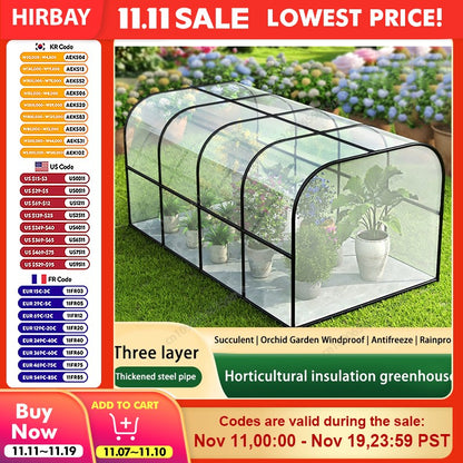 Winter Proof Greenhouse For Plants With Thermal Cover And Sunlight Protection Perfect For Balcony Garden Use And Outdoor Plant