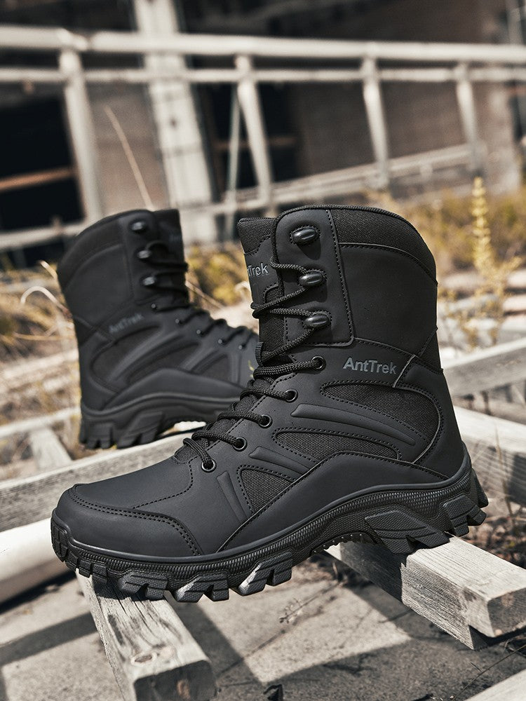 Botas de Caminhada Masculinas de Cano Alto, Casuais, Confortáveis e Quentes